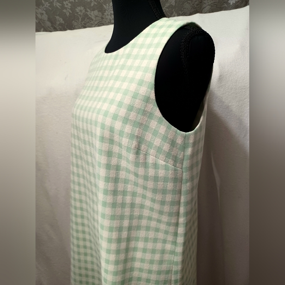 NWT Tuckernuck Julep Gingham Sconset Dress Size Small In Green Gingham - Picture 3 of 11